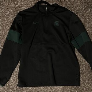 Nike Black and Dark Green Performance Jacket